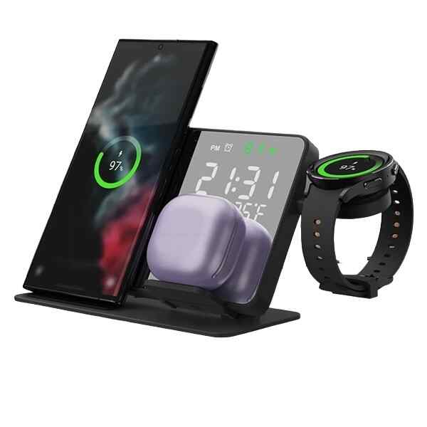 Qi Wireless Charger For Samsung Galaxy Watch, Phone & AirPods cover