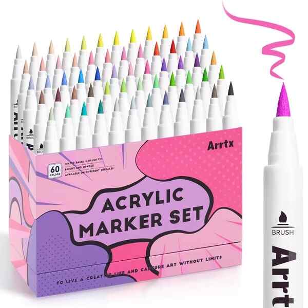 Acrylic Paint Pens For Canvas Rock, Wood, Canvas, DIY cover