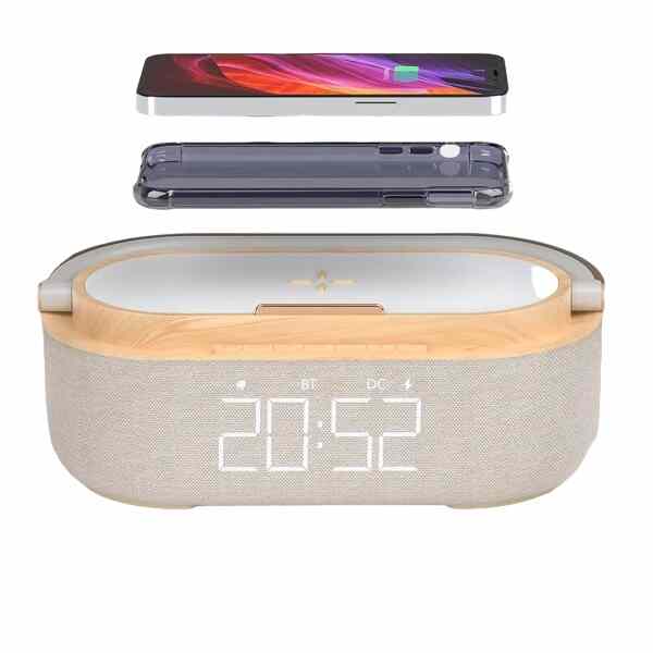 Digital Alarm Clock With Wireless Charging cover