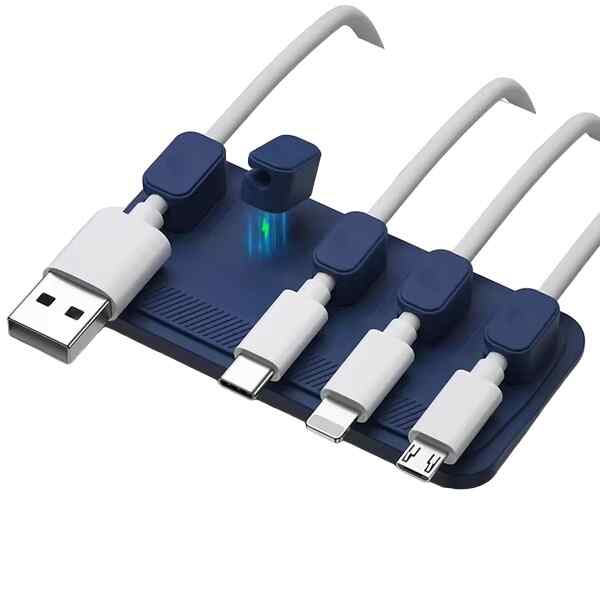 Magnetic Cable Organiser 6 in1 Magnetic Wire Organiser Blue Mag