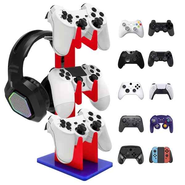 PS5 Controller And Headset Stand Universal 3-layer Accessories red