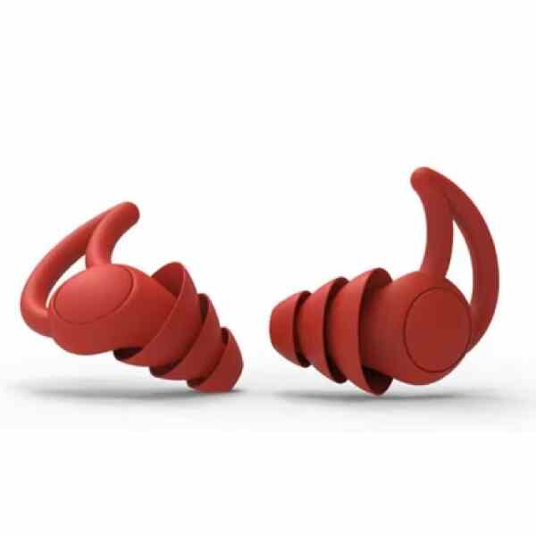 Red 3 steps Sound Blocking Ear Plugs 2 or 3 layers Ear Plugs