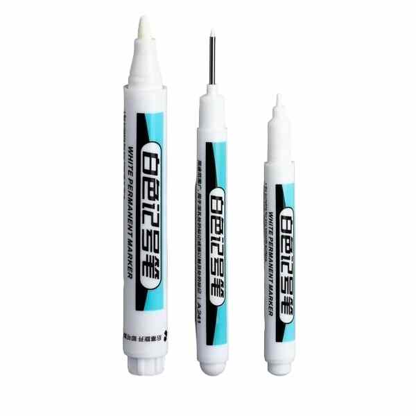 White Acrylic Paint Marker for Wool Canva Tire Glass Rock 5Pcs cover