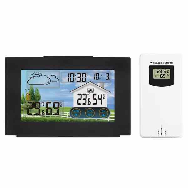 Wireless Indoor Outdoor Weather Station Forecaster Touch Screen cover