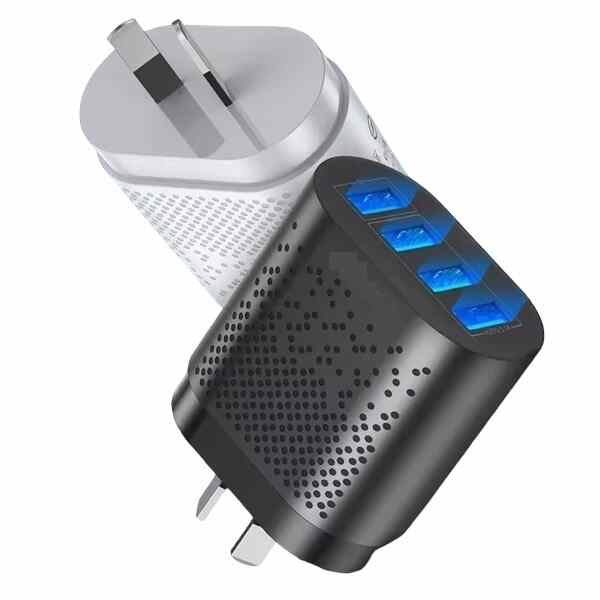 4 Port USB Wall Charger 48W 3A QC3.0 USB Charger cover