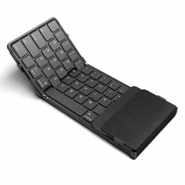 Foldable Bluetooth Keyboard With Touchpad Mini Rechargeable cover