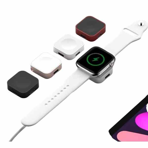 Portable Apple Watch Charger Type C Lightning Two interfaces cover